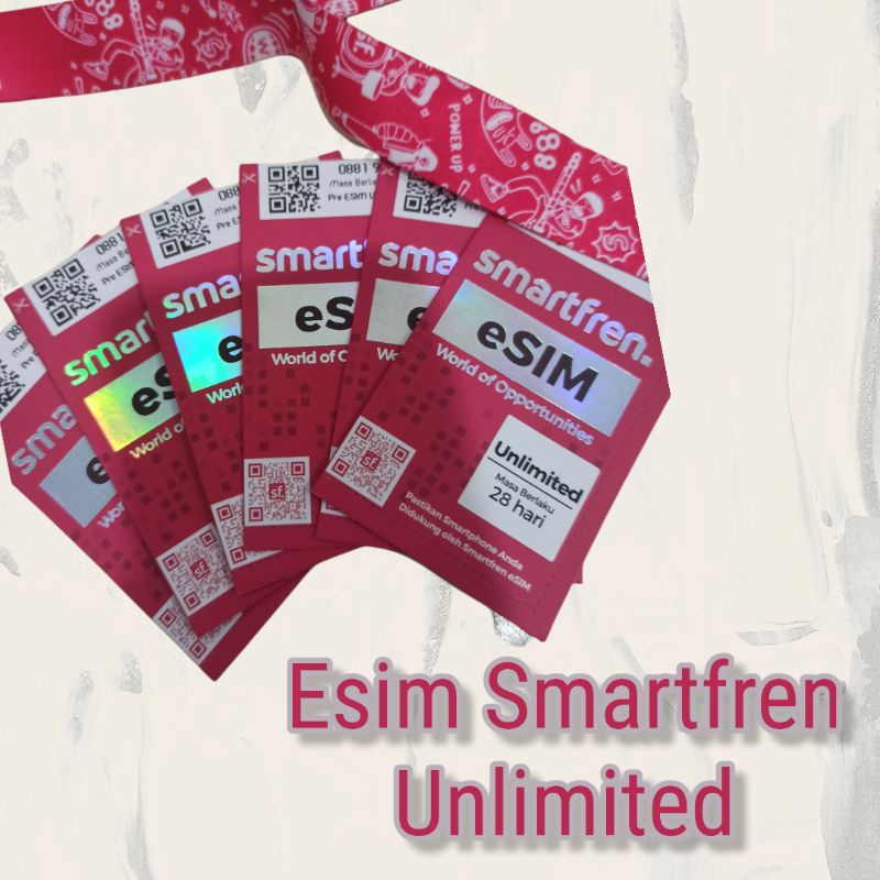 ESIM Smartfren Kartu Perdana Nomor Cantik  (GRATIS ONGKIR)