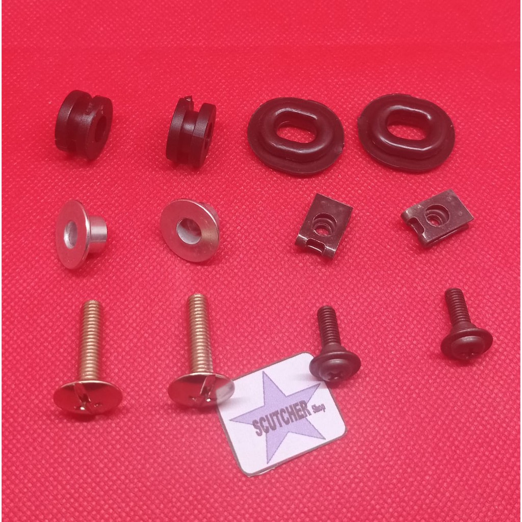 karet bosh ring baud klip set cover body bodi aki filter udara kanan kiri honda tiger 2000 lama