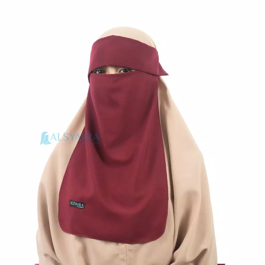 Alsyahra Exclusive Niqab Bandana Poni Wolfis Premium