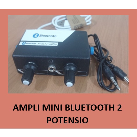 MURAH  Power Mini Amplifier Bluetooth stereo 2 potensio | 5V gratis kabel AUX Murah Terjangkau