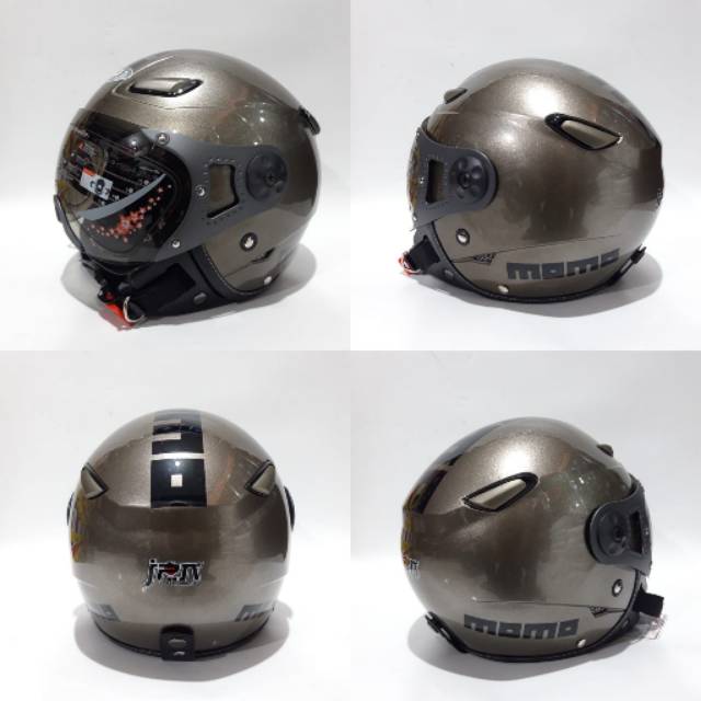 Helm Jpn Momo Pilot Abu Granito Gloss