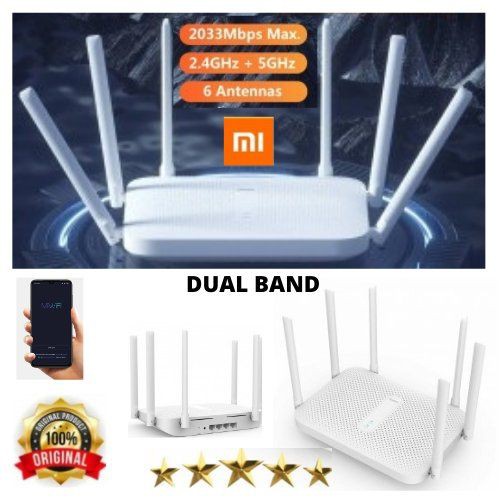 Best Wireless Router 2033Mbps 6 Antena Redmi AC2100 DualBand XONA0PWH 111