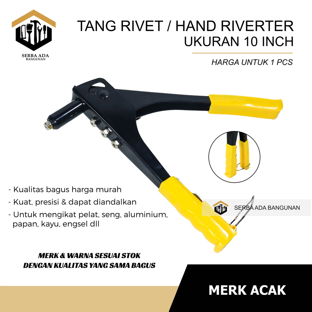 Tang Rivet 10 Inci | tang Ripet Paku Tembak 10 inci | Lobster Hand Riverter