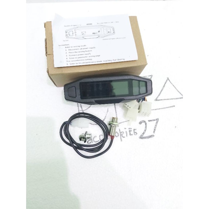 Tacho Spido Speedometer Led Model KTM/Spidometer Digital Variasi/Spido mtr Led Digital