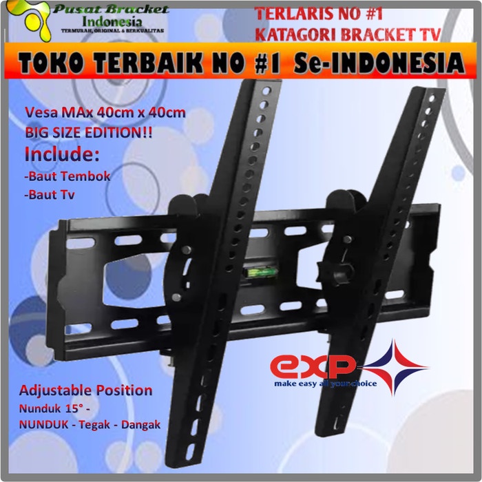 Bracket TV KHUSUS MERK AQUA 42&quot; s/d 55&quot; waterpass GARANSI 100% COCOK!