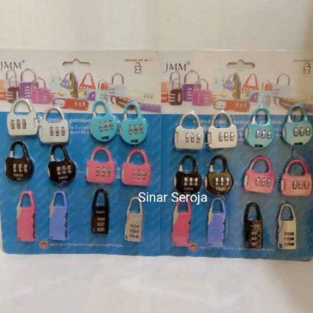 GEMBOK KOPER KODE FUKUTA/GEMBOK KOPER 3 ANGKA KODE PADLOCk/gembok nomer/gembok angka