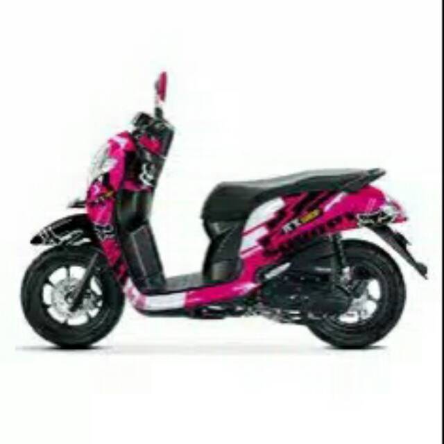 Decal Scoopy Grafis Pink FullBody