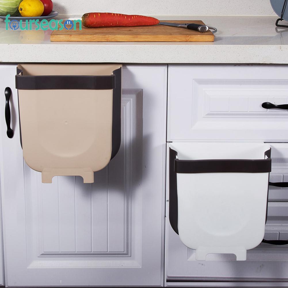 Foukitchen Cabinet Door Hanging Trashcan Toilet Folding Wall