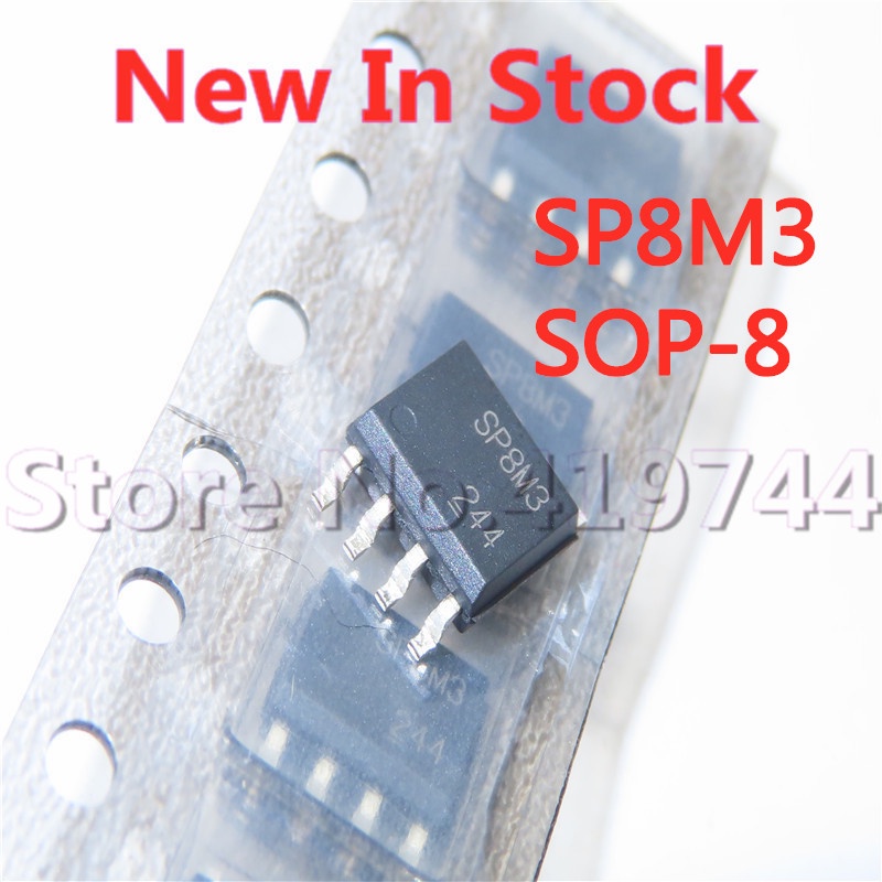 [xqx] 5pcs/lot SP8M3 SOP-8 SMD N/P channel 30V 5A MOS Efek Lapangan Tabung Dalam Stok Baru IC Asli