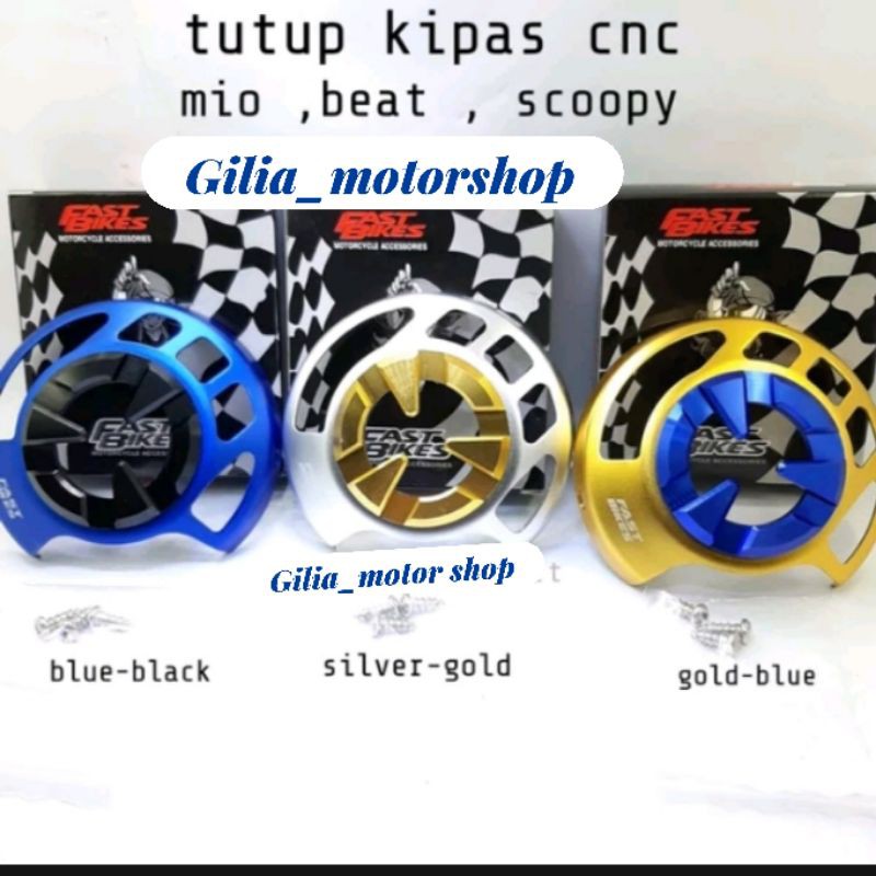 tutup kipas beat cnc fastbikes original tutup kipas cnc beat - scoopy- Mio cover kipas beat cnc