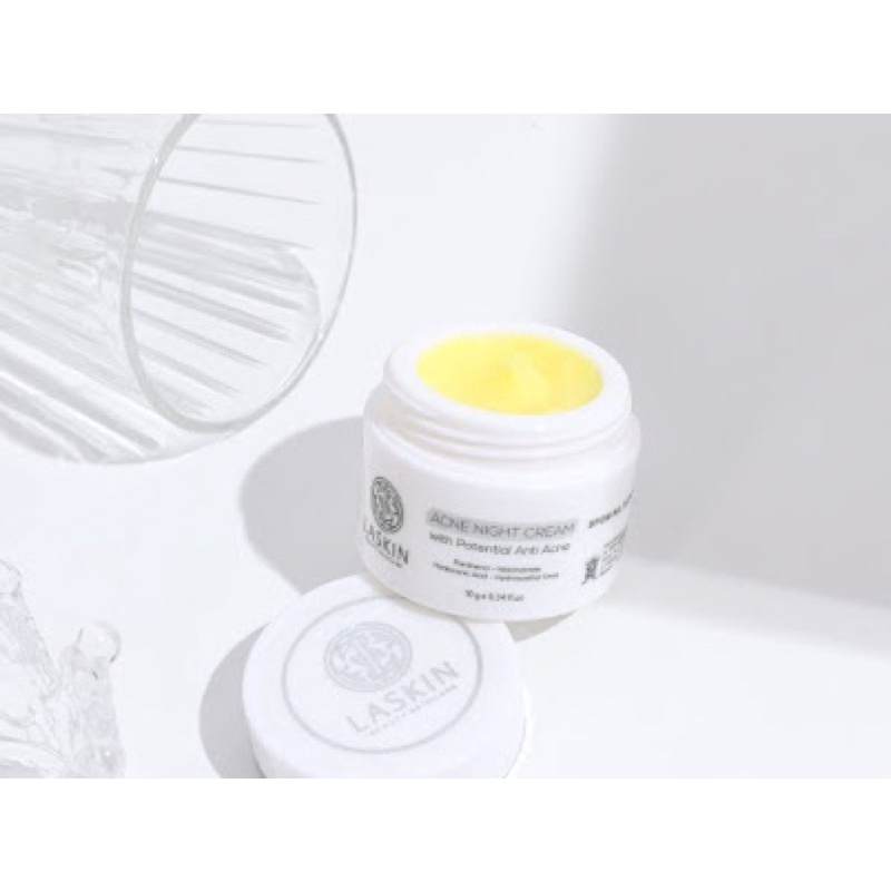 ACNE NIGHT CREAM LASKIN / CREAM MALAM JERAWAT / ACNE NIGHT