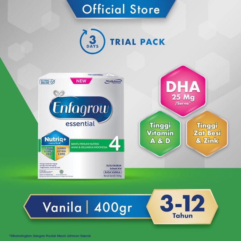 ENFAGROW ESSENTIAL 4 SUSU FORMULA 400GR