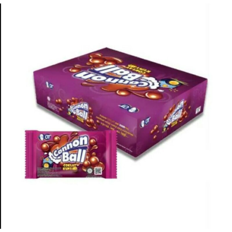 

cannon ball coklat kunyah