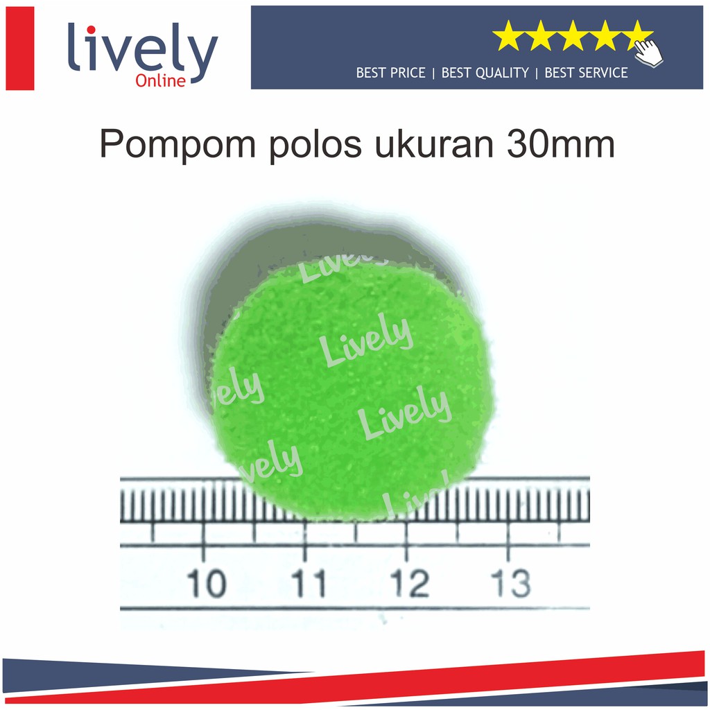 POMPOM POM POM POLOS 30 MM prakarya craft satuan