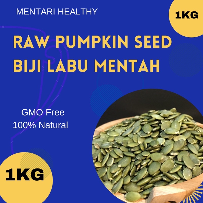 Pumpkin Seed Raw 1Kg / Biji Labu Mentah 1kg