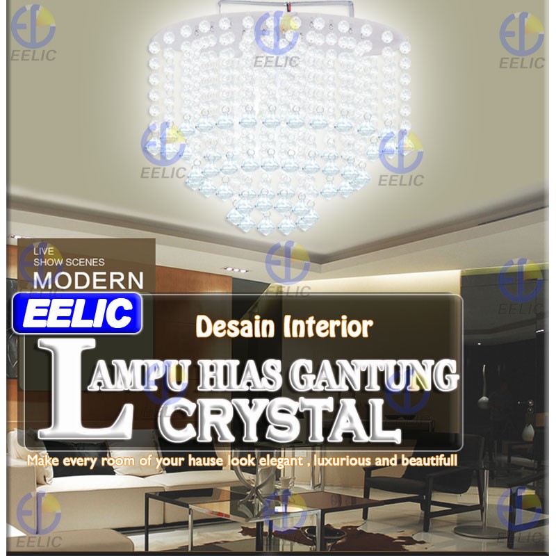 EELIC LHG-77 LAMPU HIAS GANTUNG MANIK CRYSTAL LAMPU HIAS ...