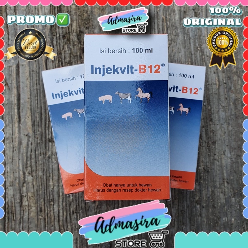 Injekvit B12 - Vitamin B12 Injeksi untuk kesehatan hewan