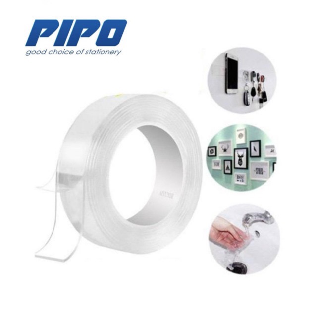

tn76 [LAKBAN NANO] PIPO Nano Double Tape 2mm Lebar 20mm Panjang 2M