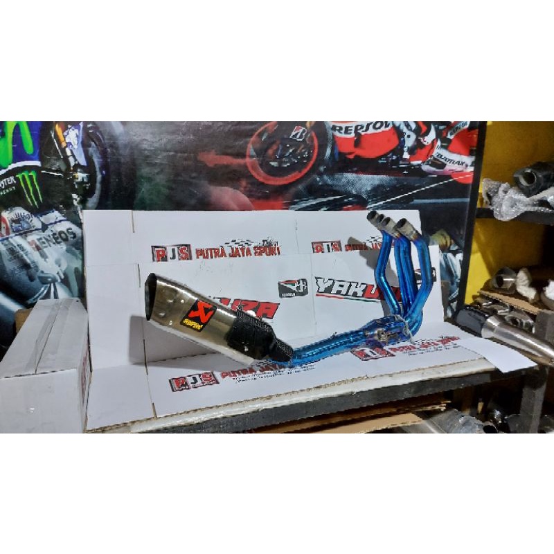 knalpot Akrapovic carbon for ZX25R full system pnp