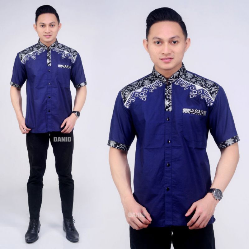 Baju Muslim Baju Pria Baju Batik Pakaian Pria Lengan Pendek Batik Pekalongan