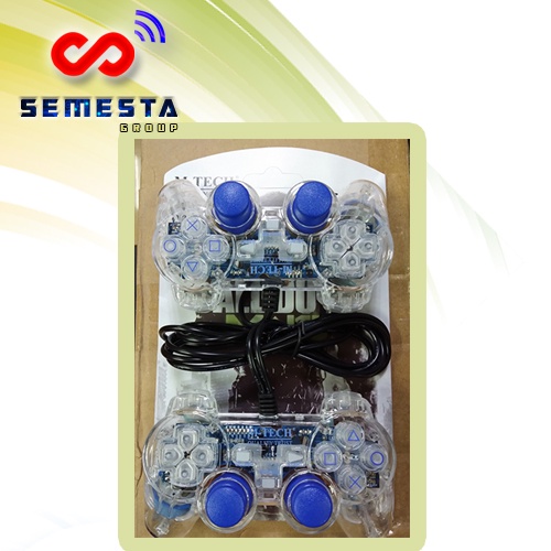 GAMEPAD MTECH DOUBLE ANALOG TRANSPARAN