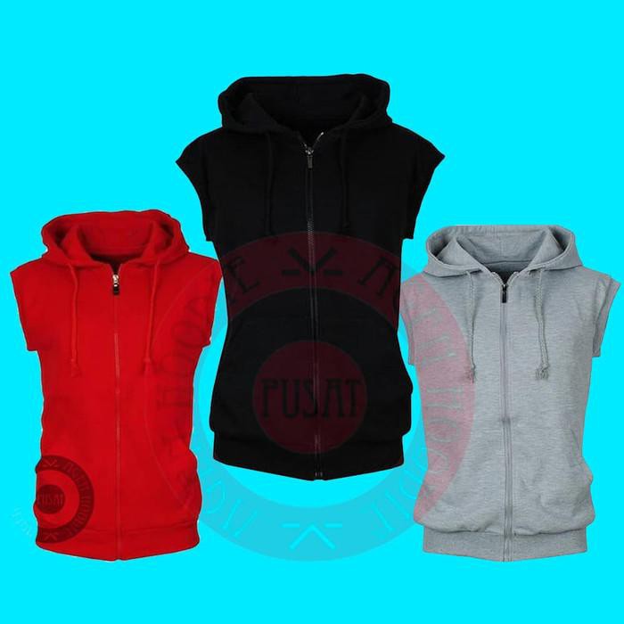 ( Hoodie ) JAKET ROMPI VEST ZIPPER ANAK TANPA LENGAN KEREN Hoodie Anak Laki Laki