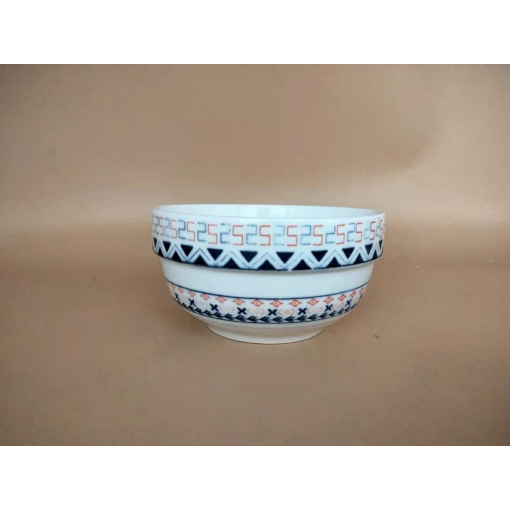 Mangkok Keramik Jepang Mangkuk Makan Motif Batik Ukuran 12cm