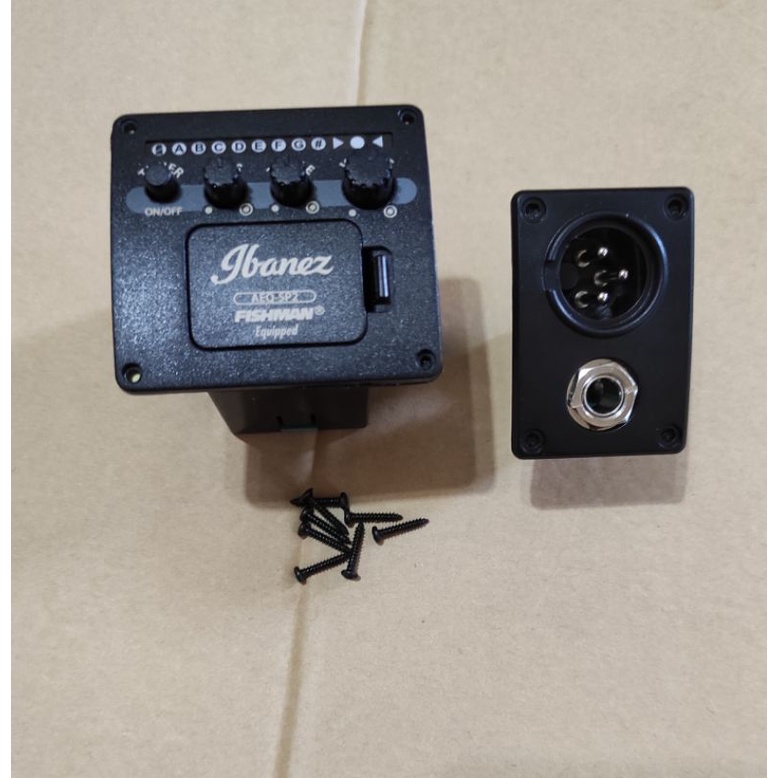 Preamp gitar akustik Fishman ibanez with tuner