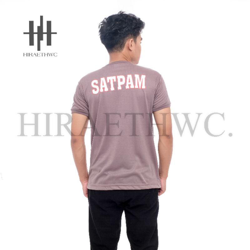 Kaos Security Satpam Katun Terbaru Warna Hitam Coklat Cream Anti Bakteri Terbaik Bisa Bayar Ditempat (COD)