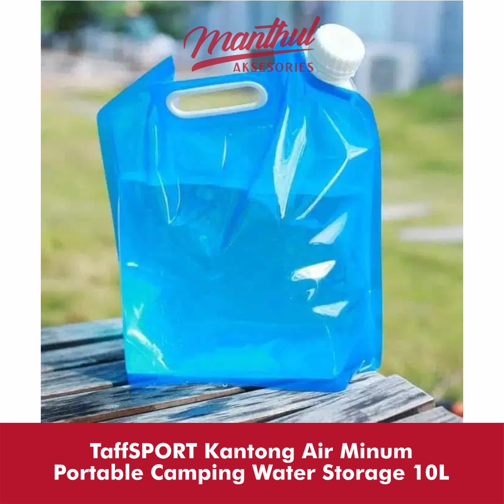 TaffSPORT Kantong Air Minum Portable Camping Water Storage 10L