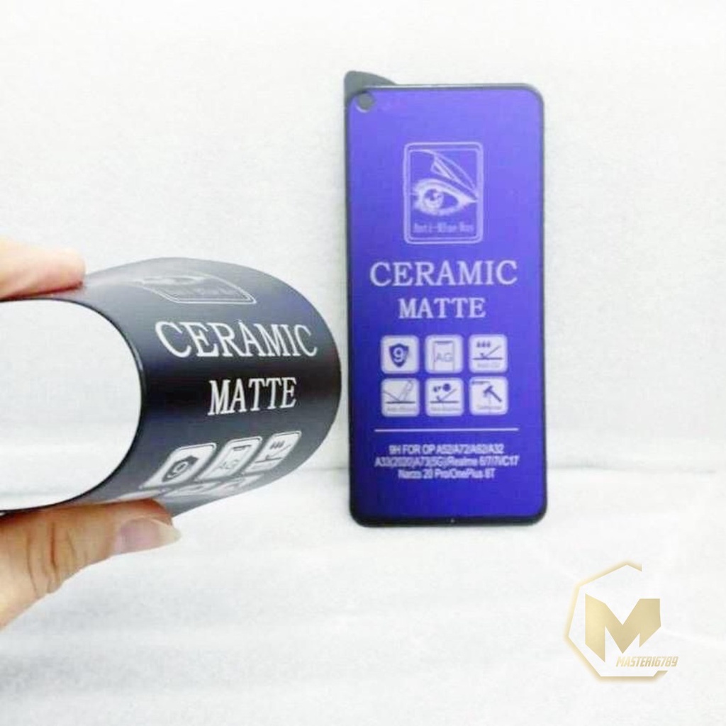 TEMPRED GLASS BLUE MATTE KERAMIK CERAMIC SAMSUNG A02 A02S A03 A03S A12 A13 A20S A01 A01 CORE A73 A11 M11 M10 M10S M20 M02 M02S M20S M30 M30S M32 A21 A21A21S A31 A51 MA3091