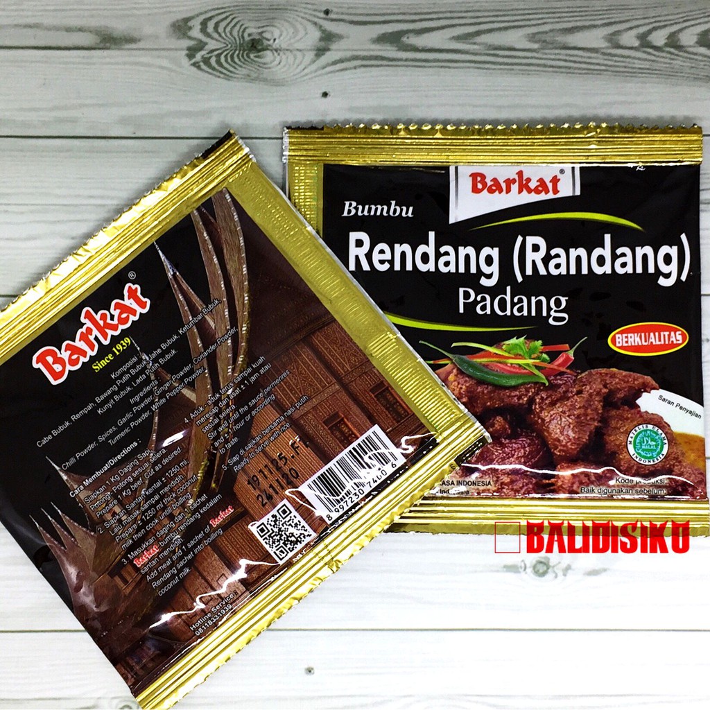 

Bumbu Rendang Asli Barkat 5 gr