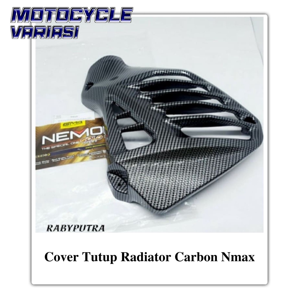 Cover Tutup Radiator Carbon Nemo Nmax 2015 - 2019