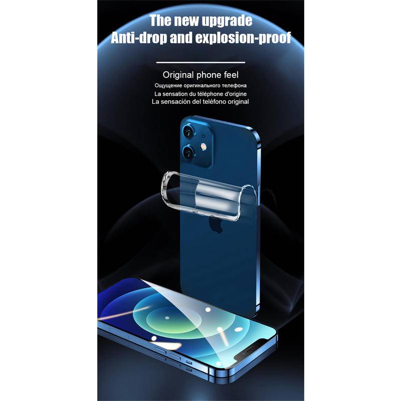 2in1 Pelindung Layar Hydrogel Film Untuk iPhone 13 12 11 Pro Max Mini X XR XS Max 7 8 6 6s Plus SE 2020 2022