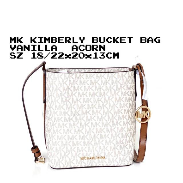 READY. MK KIMBERLY BUCKET BAG VANILLA