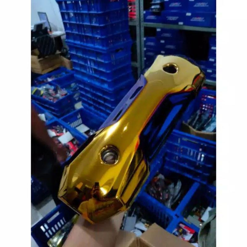 Tameng Knalpot twotone thailok 2 tone blue gold beat scoopy new old vario new old