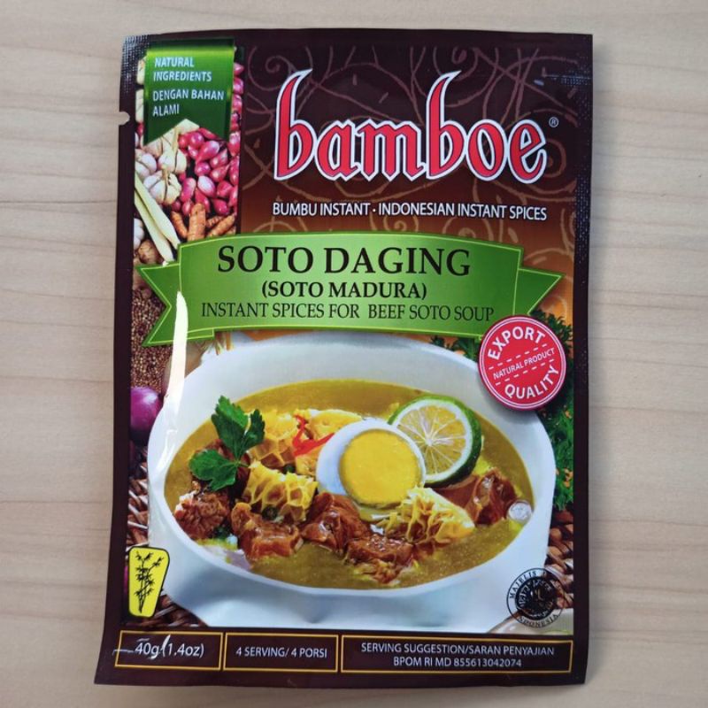 

Bumbu Bamboe Soto daging 40gr