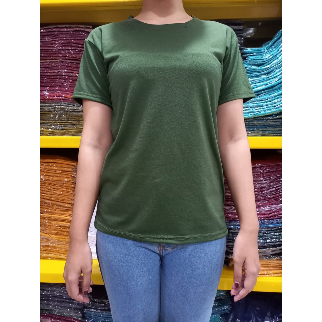 kaos polos wanita o-neck