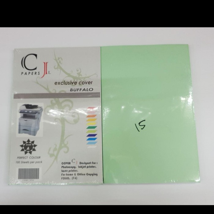 

COVER BUFFALO CJ HIJAU MUDA 150GR (100 lembar) | KERTAS BUFFALO F4