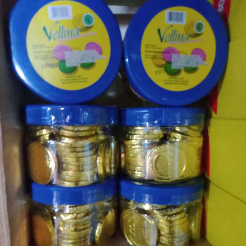 

coklat coin coklat dolar vellina ples coklat bola