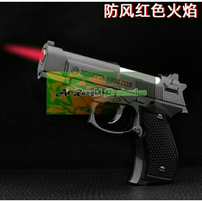 Cod Korek Api Gas bara model Pistol 67 korek Unik