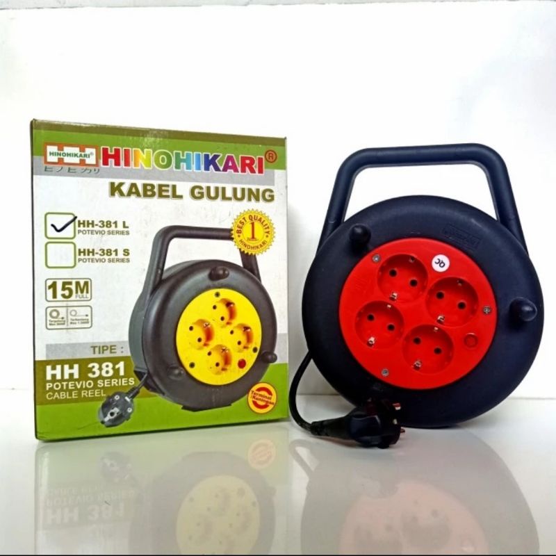 Kabel box Hinohikari 10M & 15M Saklar + lampu