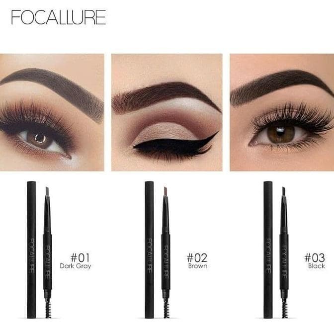 ✦SINAR✦ Focallure Auto EyeBrow Pen | Brows Pen 3 in 1 FA18