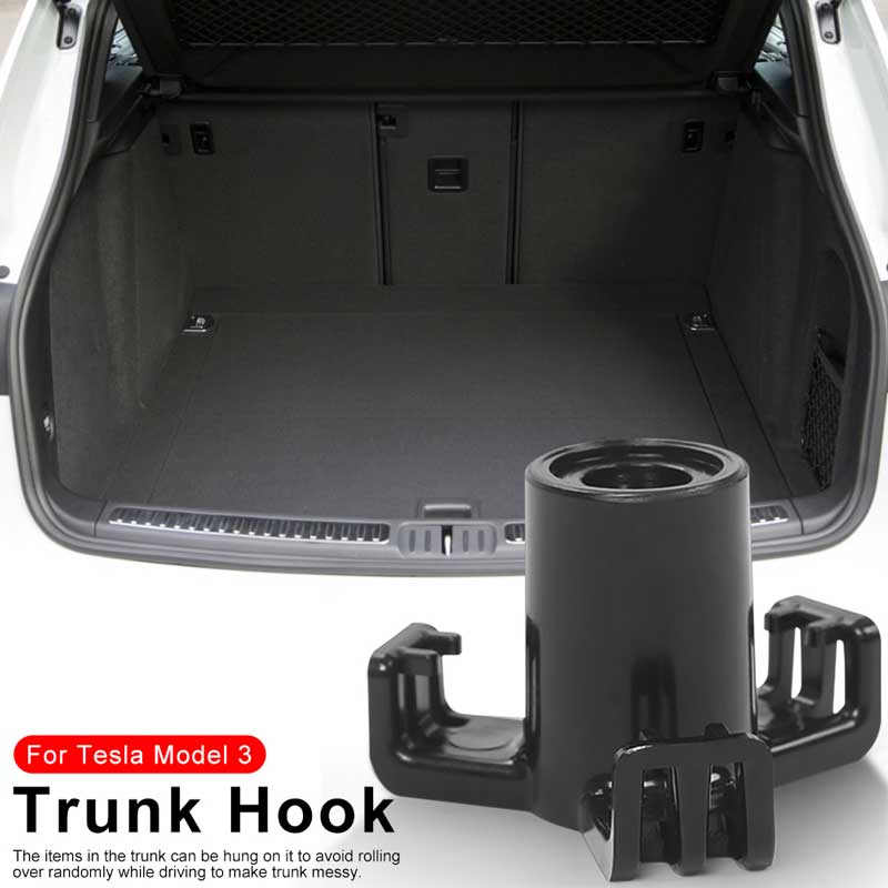 Practical Durable Car Trunk Hook Bolt Cover Mounting Holder/Car Grocery Bag Luggage Hook for Tesla Model 3