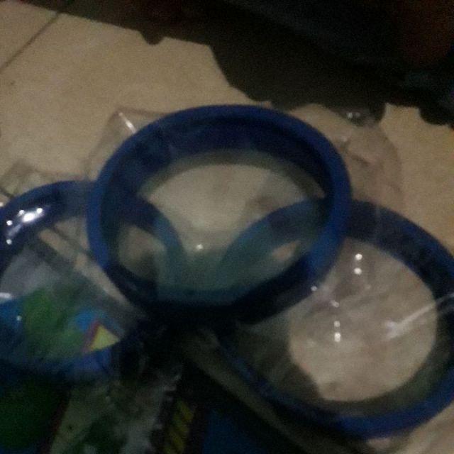 (paket 3pcs) Karet Bioglass 2+, 2s Dan Diamond Shape Uk 10cm