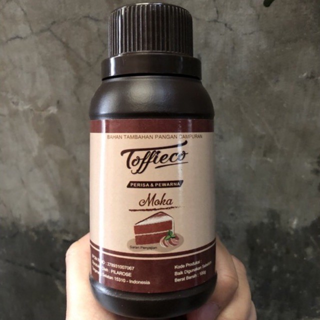 Toffieco Mocca 100 GR / Tofico Moka / Perisa / Pewarna / Pasta Tofiko Moka