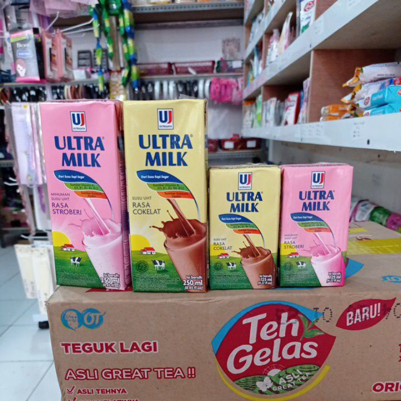 

SUSU ULTRA FULL CREAM COKLAT STRAWBERRY 250ML 125 ML SUSU KOTAK SUSU MURNI ULTRA MILK HARGA MURAH HARGA GROSIR TOKOGROSIRUYUN