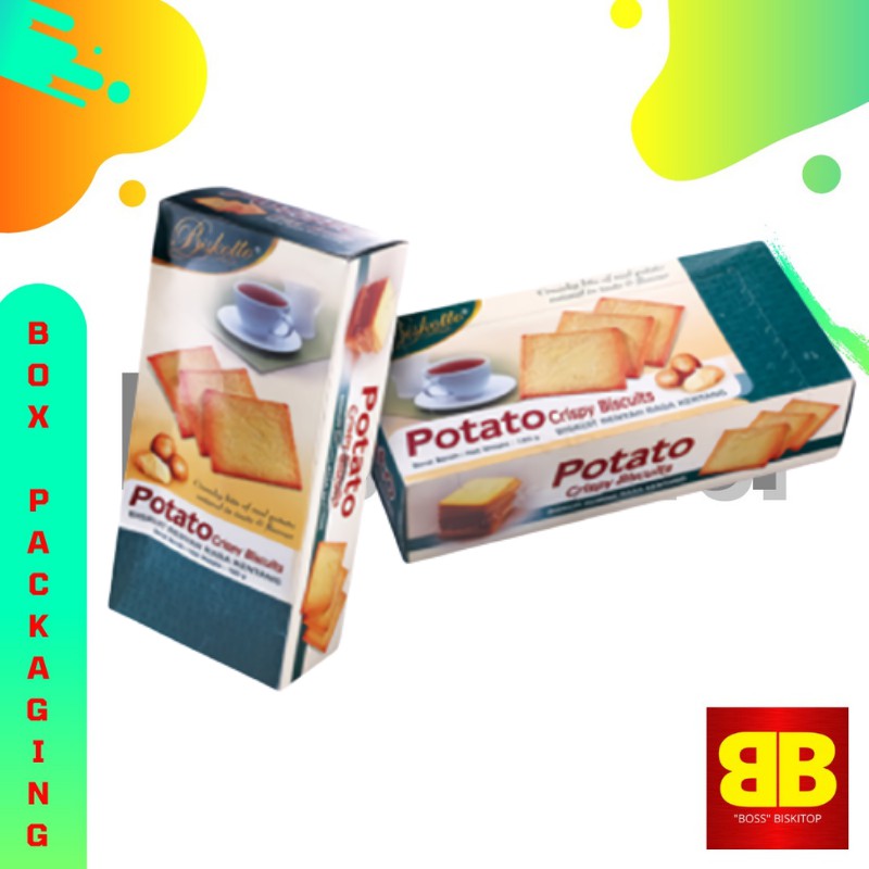 

BB - BISKiTOP POTATO BOX 160g Biskuit Murah Kue Kering Dewasa Enak Renyah Biscuit Kentang Gurih