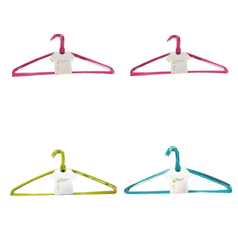 10 PCS HANGER KAWAT WARNA - HANGER BAJU