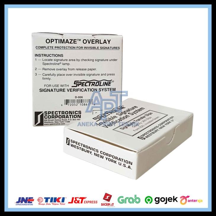 

SPECTROLINE SIGNATURE OVERLAY 1 SET KODE 811